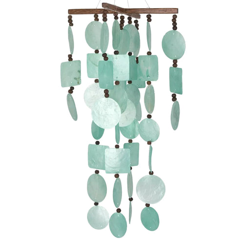 Capiz Chime - Aqua