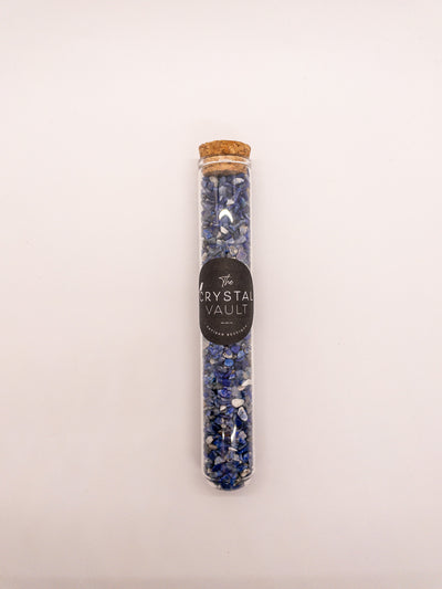 Crystal Chips in Glass Vials