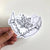Stickers Waterproof Vinyl - Crystal Moon Flower