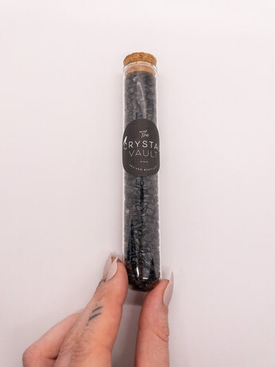 Crystal Chips in Glass Vials