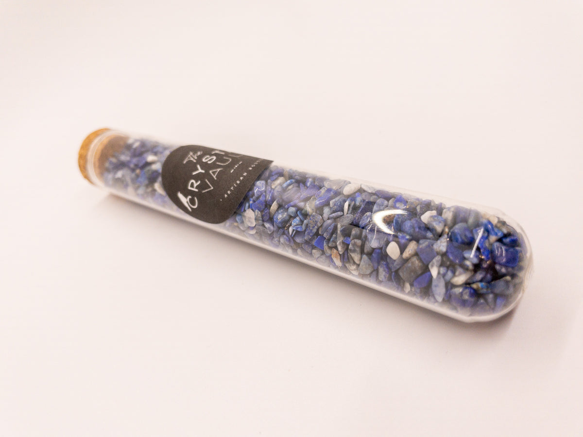 Crystal Chips in Glass Vials