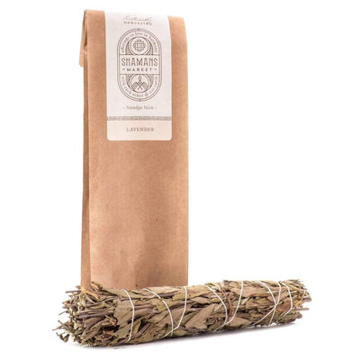 crystal vault cobalt spirituality eco-friendly sustainable products support local makers shamans market smudge stick sustainably harvested lavender twin wrapped smoking white clouds ritual rituals cleansing