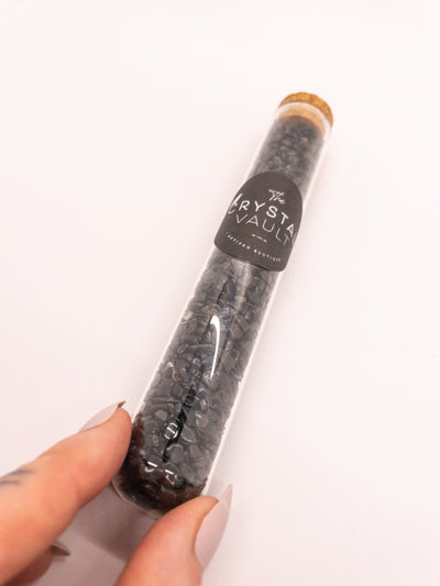 Crystal Chips in Glass Vials
