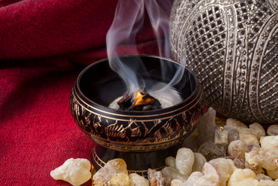 crystal vault cobalt spirituality eco-friendly sustainable products support local makers charcoal tablets favourite herbs flowers resin incense during ritual ceremony spell work other work stay hot don't continue relight hold carefully light hear "crackle, sizzle, pop" set down fire-safe bowl ready when top layer turns white/grey ash do not touch handle charcoal lit will cause burn pair cones