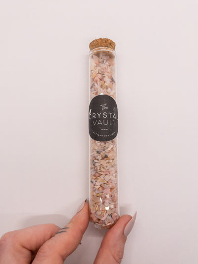 Crystal Chips in Glass Vials