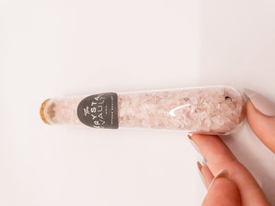 Crystal Chips in Glass Vials