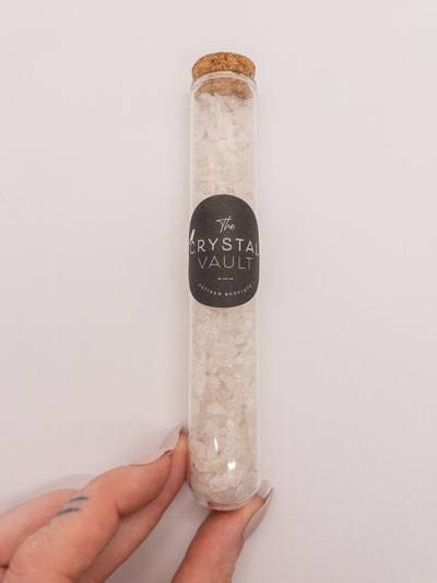 Crystal Chips in Glass Vials