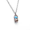 CAULDRON PENDANT WITH RAW APATITE
