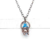CAULDRON PENDANT WITH RAW APATITE