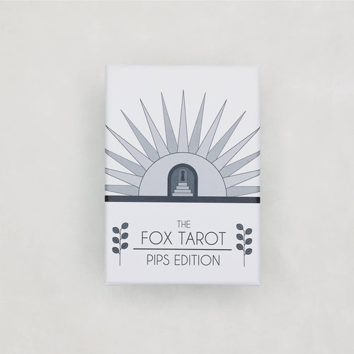 crystal vault cobalt spirituality eco-friendly sustainable products support local makers the fox tarot pips edition 78 card tarot deck 116 page guidebook cards 400gsm stock matte lamination finish rounded corners cover 200gsm art paper uncoated 100gsm paper glued binding sturdy two-piece cardboard box