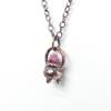 CAULDRON PENDANT WITH RAW PINK TOURMALINE